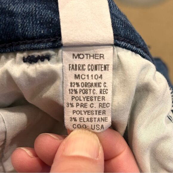 Mother Women's Jean The Stash Swooner in Dark Blue. EUC *SAMPLE* - Picture 12 of 12